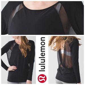 Lululemon If You’re Lucky LS Tee Sz 8 Black NWT